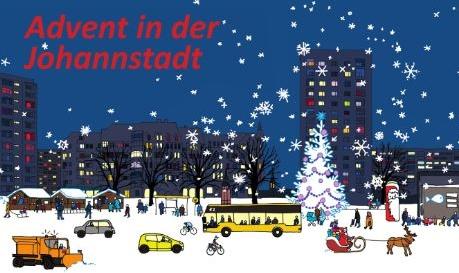 Feuer, Wärme, Licht - Tür 7 des Johannstädter Advent