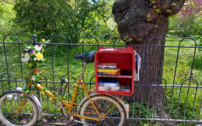 Fahrradbibliothek auf Hochglanz