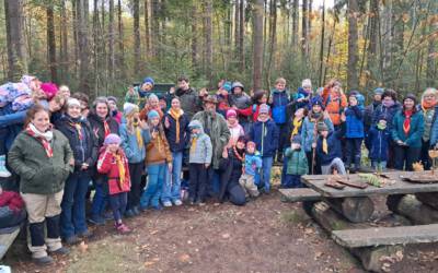 „Auf dem Holzweg“ – Pfadfindergruppenstunde mit den Zschopautaler Spechten im Tharandter Wald am 25.10.2025