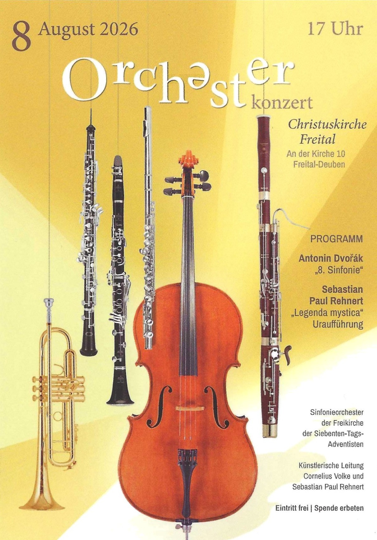 Abschlusskonzert Orchesterfreizeit in der Christuskirche in Freital