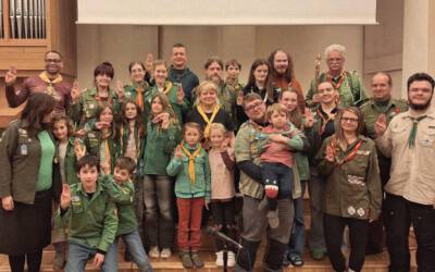 Pfadfindergruppenstunde „Gottesdienst, Singen im Pflegeheim und Jahresrückblick“ am 13.12.2025