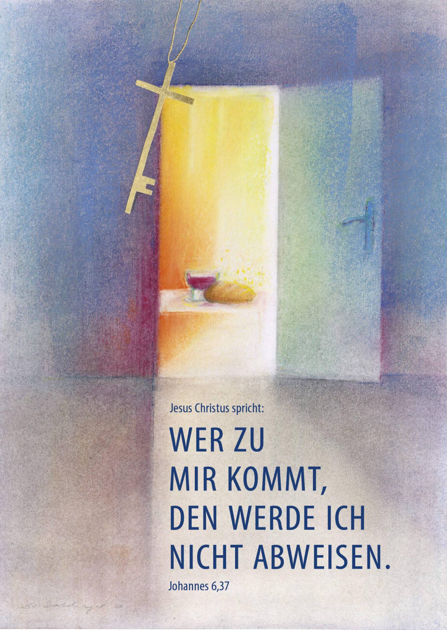 Grafische Gestaltung der Jahreslosung 2021 (Verlag am Birnbach – Motiv von Stefanie Bahlinger, Mössingen; verlagambirnbach.de)
