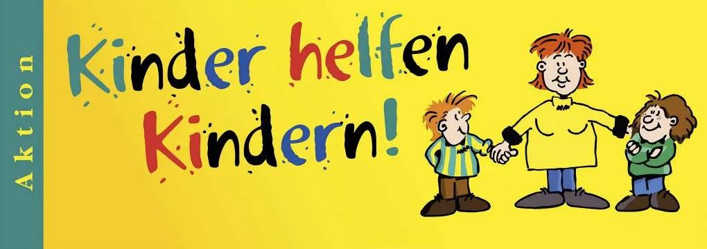 Kinder helfen Kindern - Ausgabe der Kartons