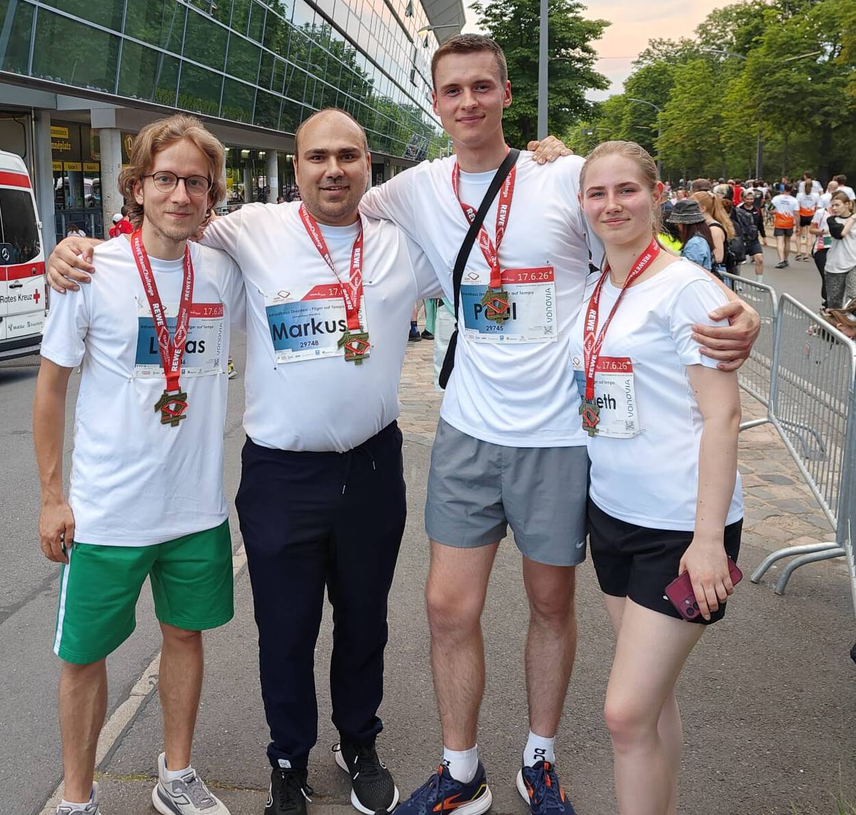 Team "Adventhaus" läuft bei der Rewe-Challenge